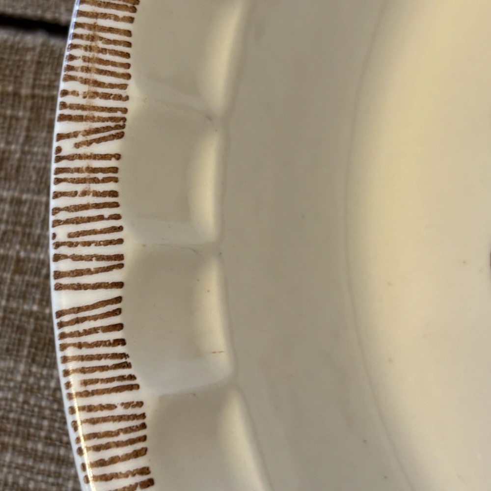VTG Cherry Pie Recipe Ceramic Fluted Pie Plate USA Royal China Jeanette 11" - Picture 4 of 6